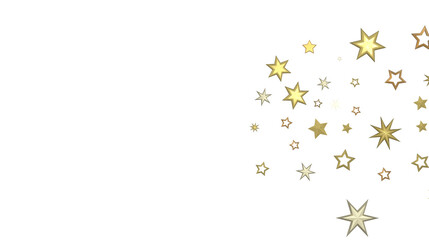 Shimmering Starry Christmas: Spectacular 3D Illustration Showcasing Falling Holiday Stars