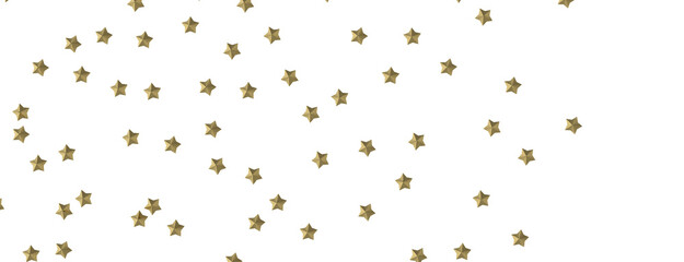 A Shimmering Rainfall: 3D Illustration Depicts a Golden Stars Cascade