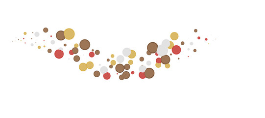 Multicolor confetti abstract background with a lot of falling pieces, isolated on a white background.