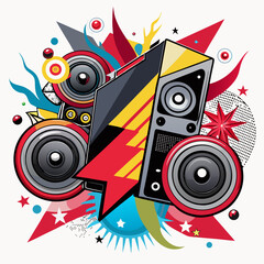 Obraz premium abstract music background