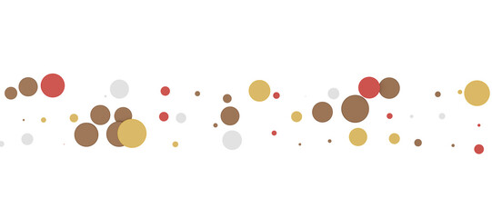 Sunburst and colorful confetti background frame illustration