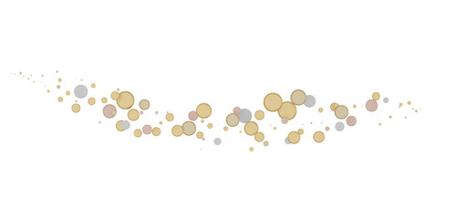 Enchanting Delight: Spectacular 3D Illustration Showcasing Enchanting gold Confetti