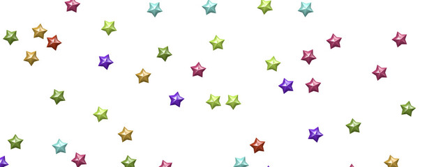 Rainbow Rainfall: Experience the Magic of a 3D Colorful Stars Shower