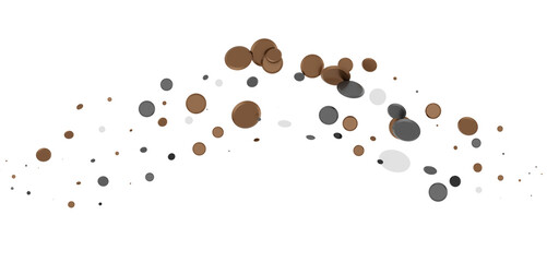  Multicolored confetti on white