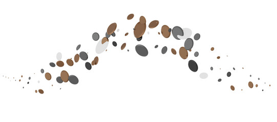 Sparkling Jubilation: Breathtaking 3D Illustration of Sparkling gold Confetti Celebration