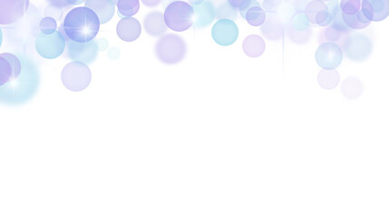 Elegant Sparkling Lights and Bokeh with Transparent Background