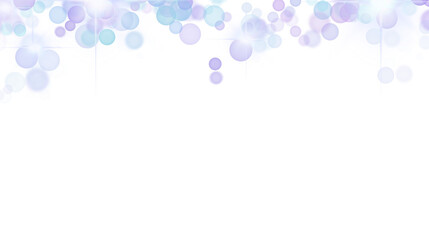 Elegant Sparkling Lights and Bokeh with Transparent Background