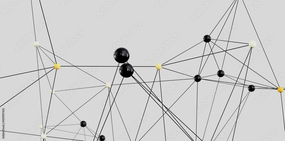 Poster stock photo of an abstract network. perfect for technology, connection, and communication concepts.