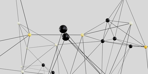 Stock photo of an abstract network.  Perfect for technology, connection, and communication concepts.