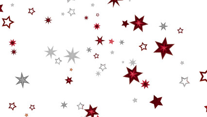 Beautiful background image featuring red and silver stars on white. Perfect for holidays, celebrations, and more.
