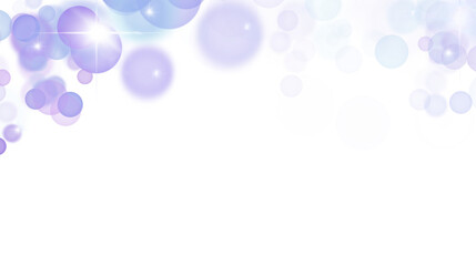 Elegant Sparkling Lights and Bokeh with Transparent Background