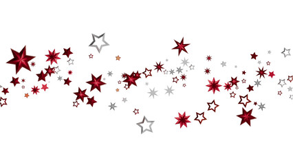 Festive background with red and silver stars. Perfect for holidays, celebrations, and more!
