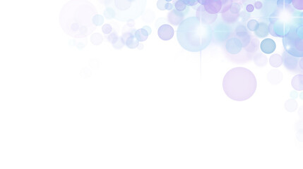 Elegant Sparkling Lights and Bokeh with Transparent Background