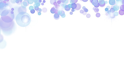 Elegant Sparkling Lights and Bokeh with Transparent Background