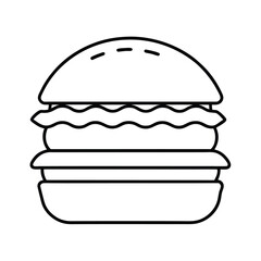 hamburger vector line art