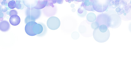 Elegant Sparkling Lights and Bokeh with Transparent Background