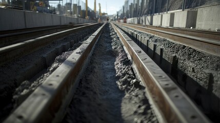 Reinforced concrete beams freshly poured to prevent future cracking