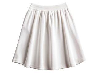 Simple white skirt for casual summer outfits and occasions, cut out 