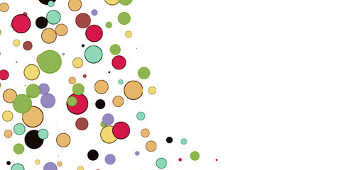 Confetti, paper triangle on the floor, fancy, colorful, celebration party