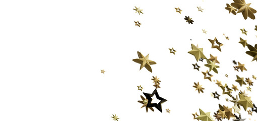 Abstract background with gold and black stars. Perfect for celebrations, holidays, and festive designs.
