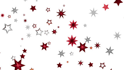 Festive background with red and silver stars. Perfect for holidays, celebrations, and more!