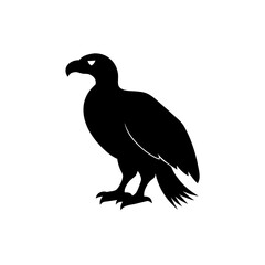 Black eagle silhouette vector