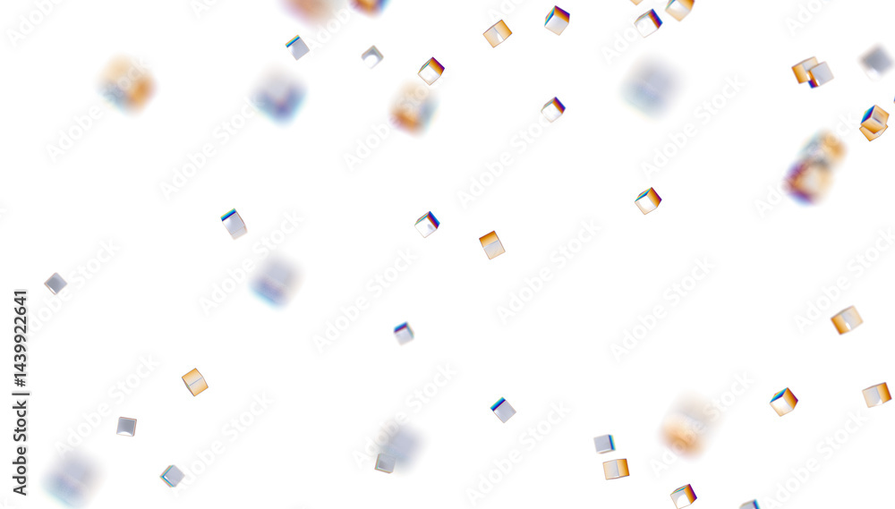 Fototapete Digital cyberspace with particles and Digital data network connections concept.