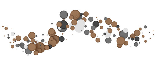 Elegant Embrace: Mesmerizing 3D Illustration Depicting Swirling gold Confetti