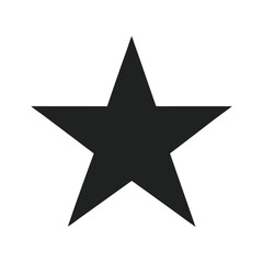 Obraz premium Star silhouette icon on white background