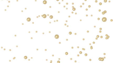 Abstract background with golden pearls falling. Perfect for luxury, elegance, and celebration themes.