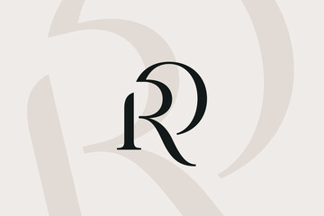 RO or OR letter logo icon design. Classic style luxury initials monogram.