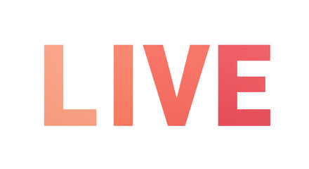 Isolated Text 'LIVE'