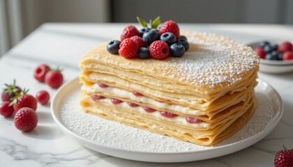 Pancake with berries