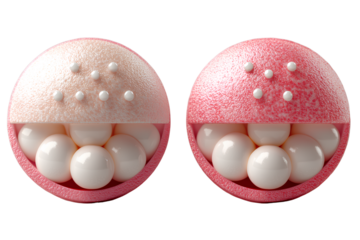 colored birth control pills isolated on a transparent background png