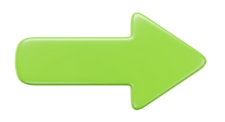 Isolated Green Arrow