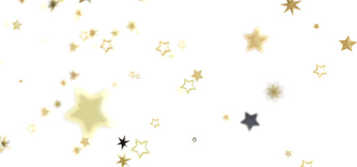 Glimmering gold stars on white. Perfect for holidays, celebrations, and magical designs.