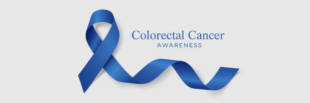 A symbolic ribbon for colorectal cancer awareness. - Powered by Adobe