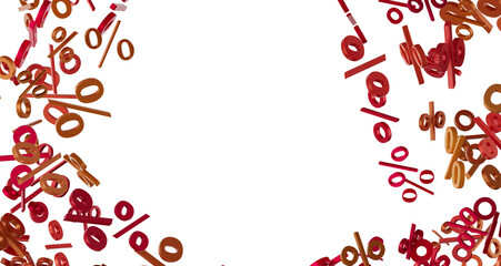 Blurred sale background.