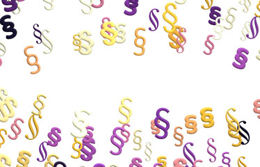 Symbol of Law and Justice - Paragraph / 3d section sign