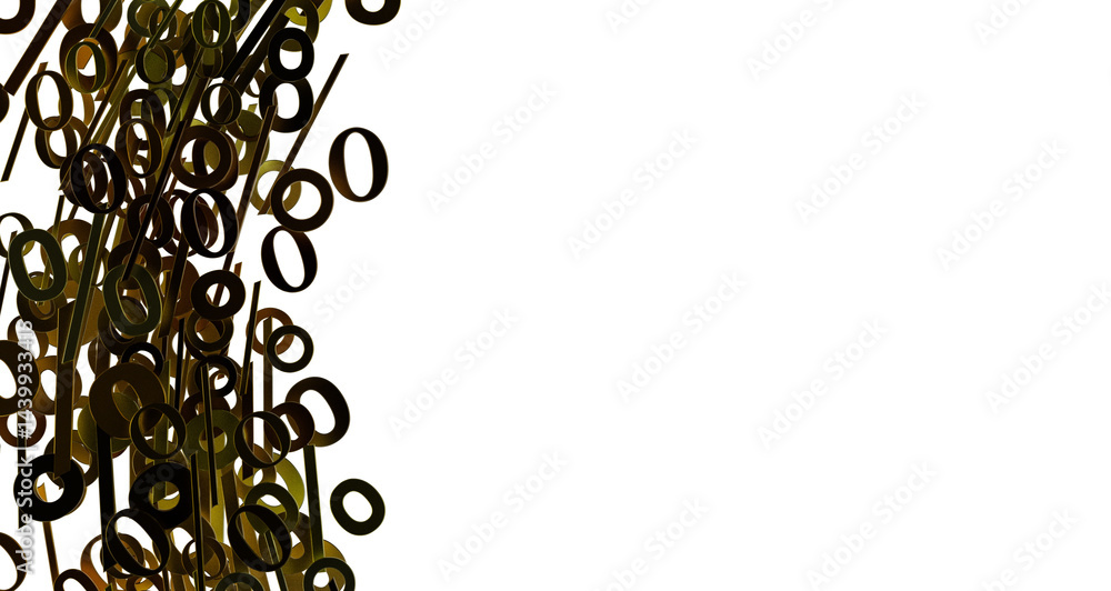 Poster Sales icons floating in the air 3D rendering