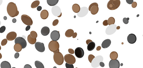 confetti png. Gold confetti falls from the sky. Glittering confetti on a transparent background. Holiday,