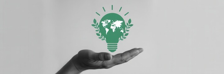 Global illumination concept held in a hand