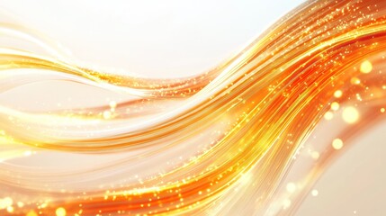 Golden, flowing ribbons