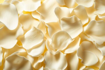 Close-up view of pale yellow flower petals.