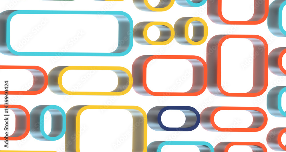 Aufkleber abstract geometric backgrounds full color