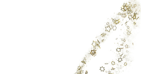 Starry Christmas Cascade: Radiant 3D Illustration Showcasing Falling Holiday Starlight Streams