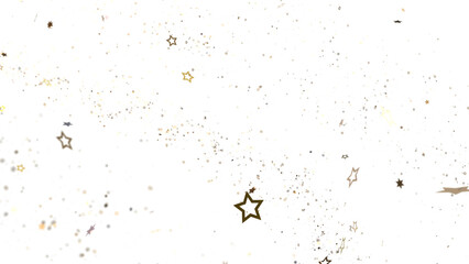 Golden Dreamscapes: Step Into a 3D Rainfall of Gleaming Stars