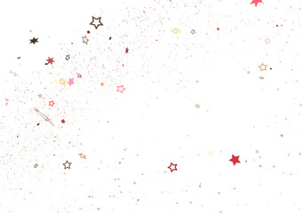 stars gold modern frame in 3d