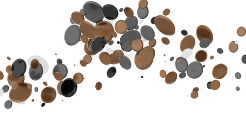 Confetti, paper triangle on the floor, fancy, colorful, celebration party