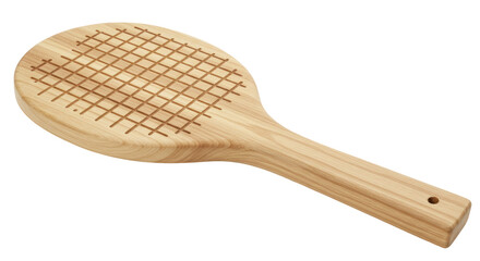 Isolated Wooden Meat Tenderizer - Kitchen Utensil